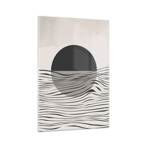 Glastavla - Bild på glas - Halvdan komposition - 70x100 cm