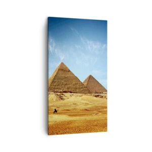 Canvastavla - Bild på duk - 40 sekler tittar på oss - 45x80 cm