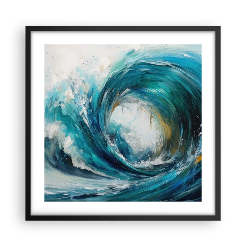Affisch i svart ram - Havsportal - 50x50 cm