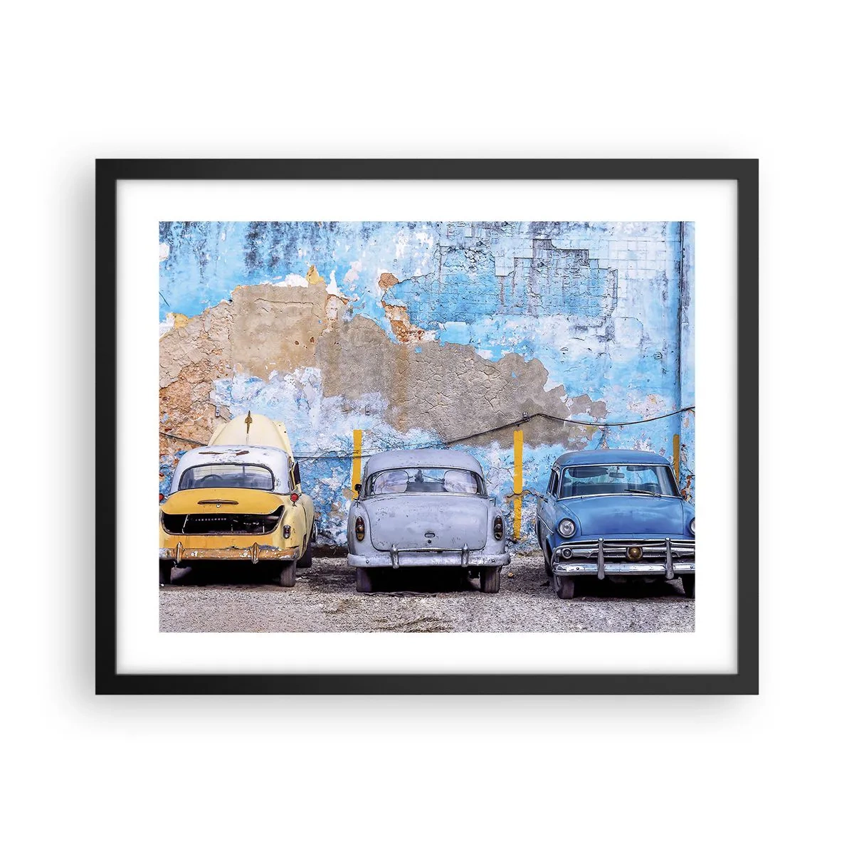 Affisch i svart ram - Veteranmöte - 50x40 cm