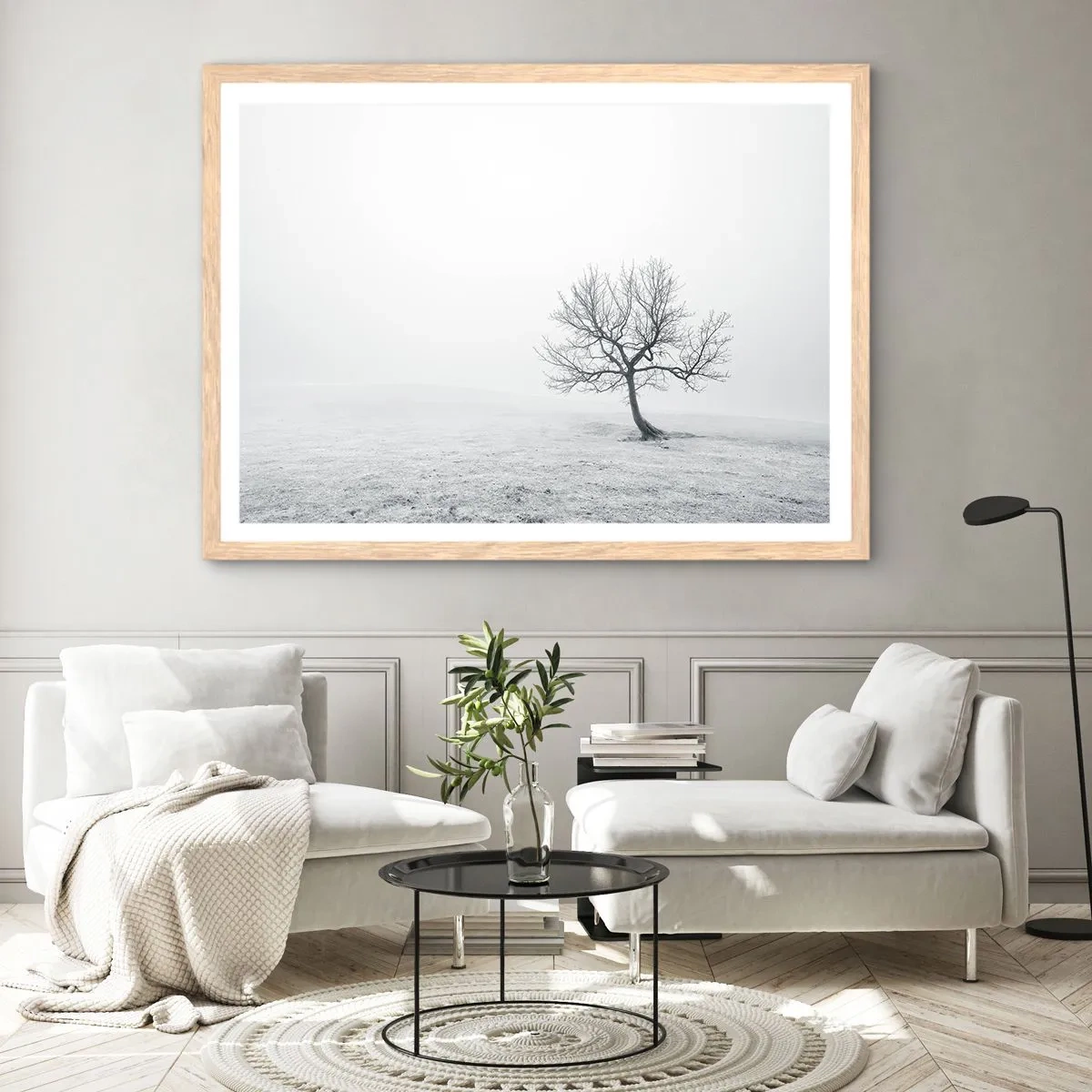 Affisch i ram av ljusek - Mot intet - 70x50 cm