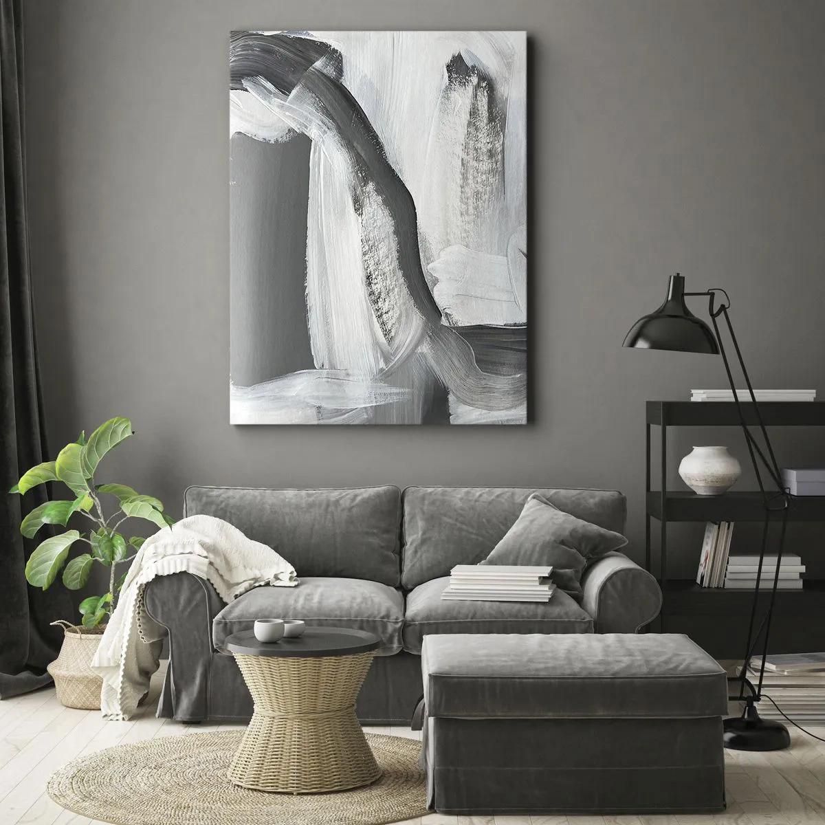 Canvastavla - Bild på duk - Med bestämd rörelse - 50x70 cm