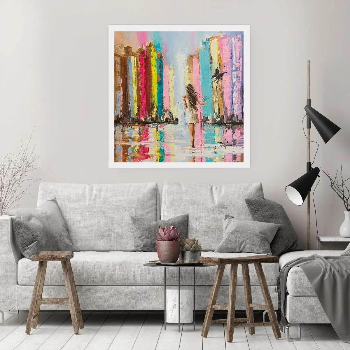 Affisch - Kom med mig - 40x40 cm