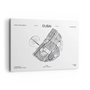 Canvastavla - Bild på duk - Dubais anatomi - 100x70 cm