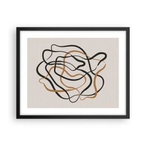 Affisch i svart ram - Allt har gått fel - 50x40 cm