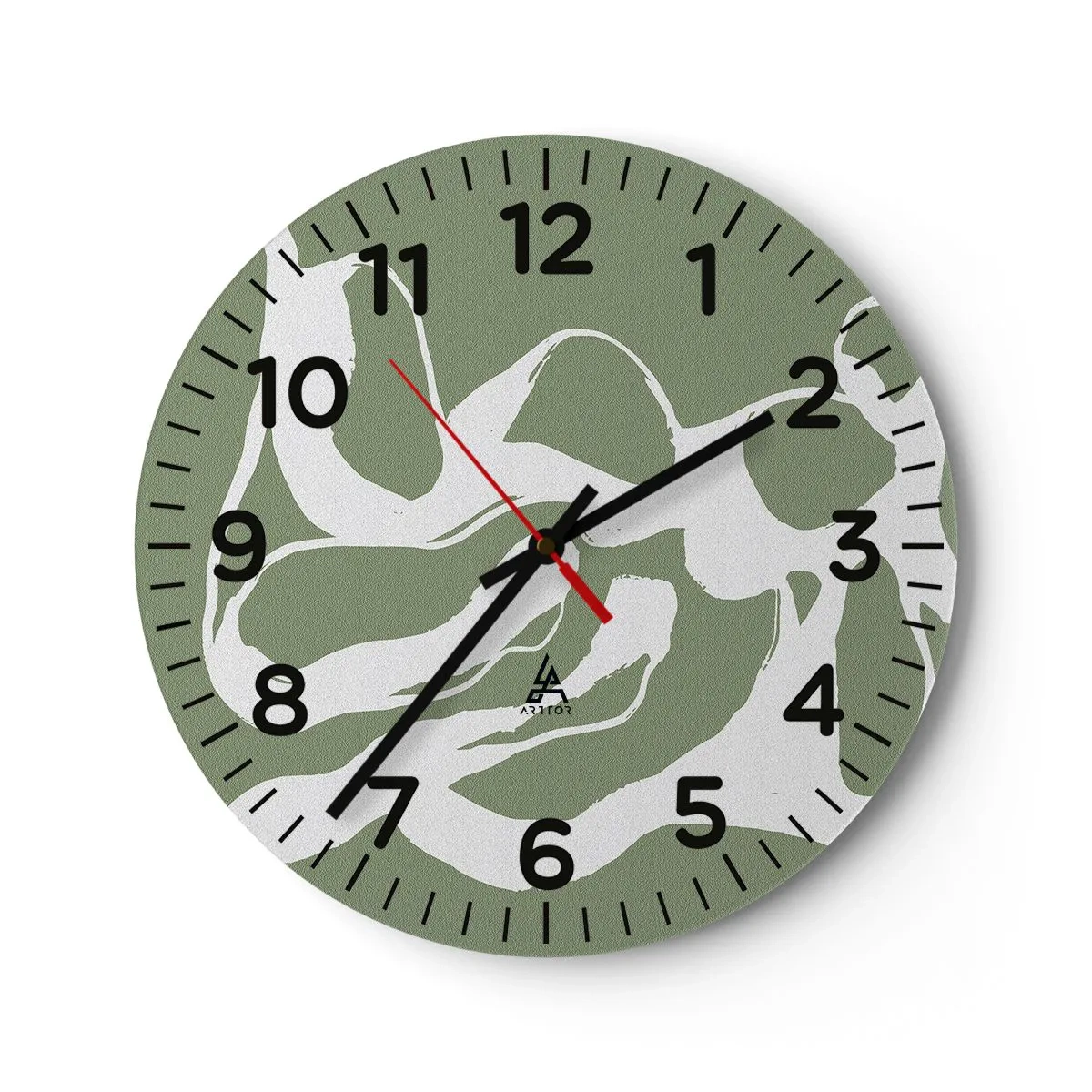 Väggklocka - Klocka på glas - Rymdens kallelse - 30x30 cm