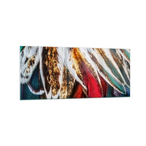 Glastavla - Bild på glas - flyghemligheter - 120x50 cm