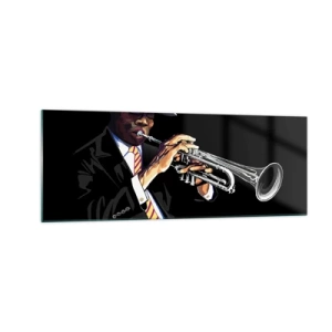 Glastavla - Bild på glas - Gamla skolans charm - 140x50 cm