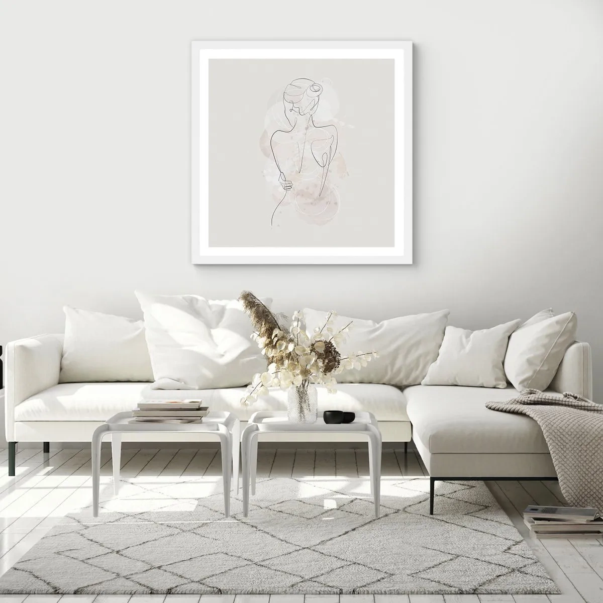 Affisch i vit ram - Som ett känsligt instrument - 30x30 cm