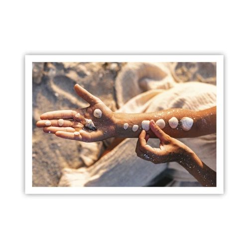 Affisch - Skönhet inom handens räckvidd - 100x70 cm