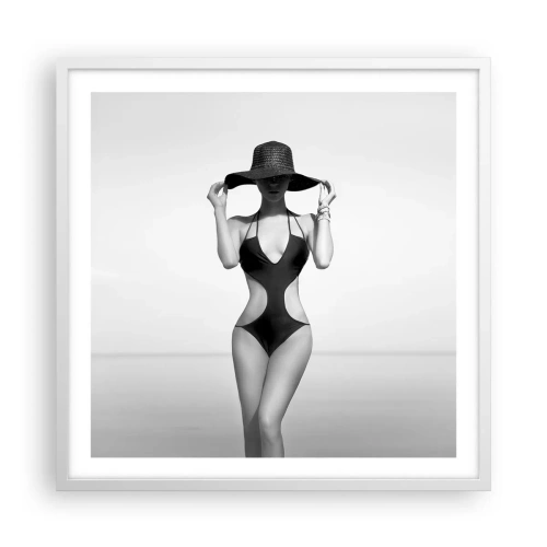 Affisch i vit ram - Mitt förnamn är: Elegans - 60x60 cm