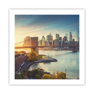 Affisch - Storstadsgryning - 50x50 cm