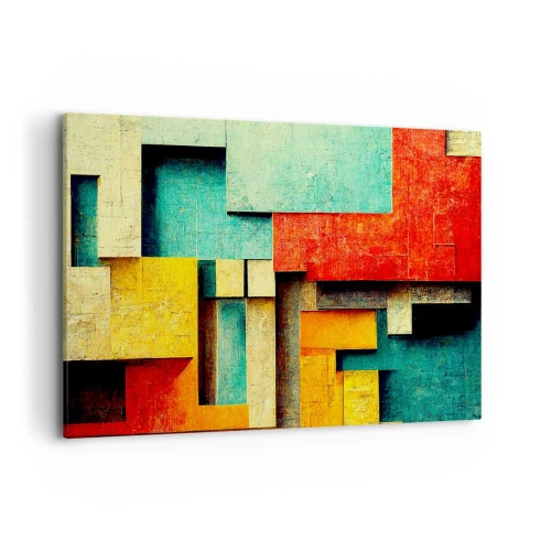 Canvastavla - Bild på duk - Festival av räta vinklar - 120x80 cm