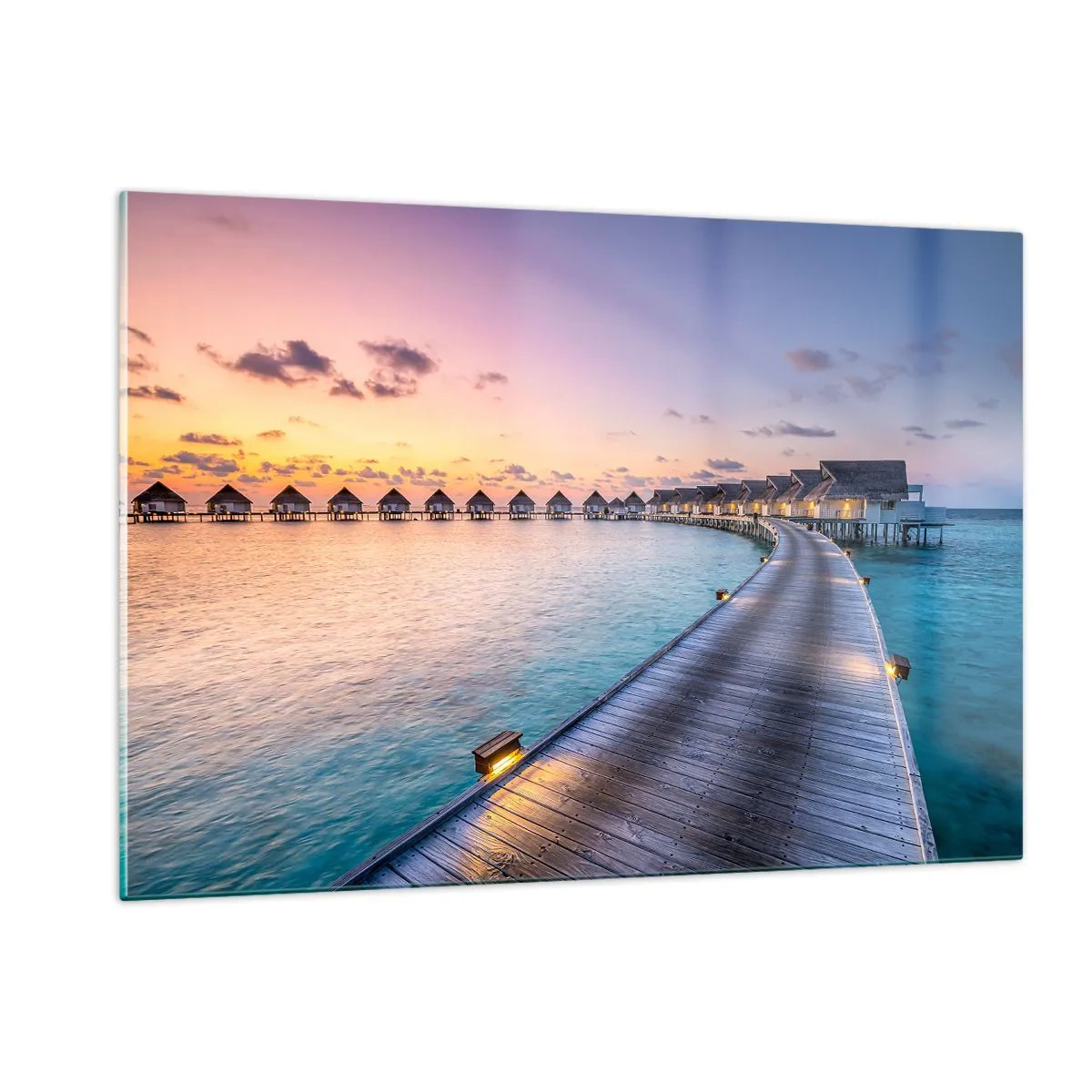 Glastavla - Bild på glas - Sommarsemester - tillbaka till källorna - 120x80 cm