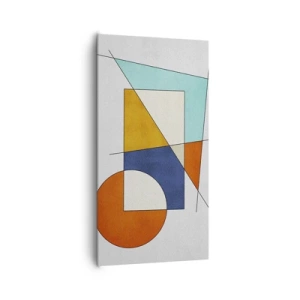 Canvastavla - Bild på duk - Abstraktion: modernistiskt nöje - 65x120 cm