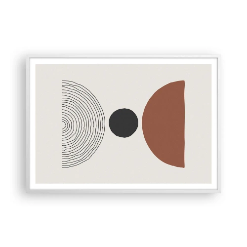 Affisch i vit ram - I fokus - 100x70 cm