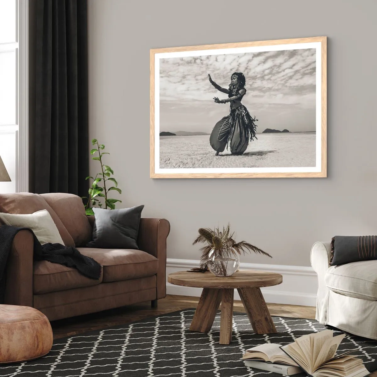 Affisch i ram av ljusek - Sydliga öars dans - 100x70 cm