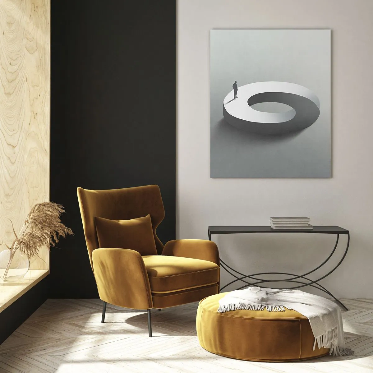 Glastavla - Bild på glas - Och försök att vara klok - 70x100 cm