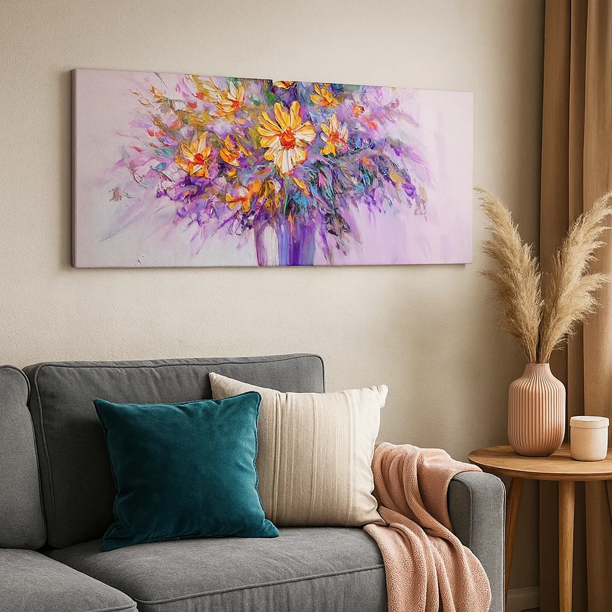 Canvastavla - Bild på duk - Doftar sött, ser sött ut - 30x30 cm