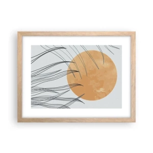 Affisch i ram av ljusek - Alltid mot solen - 40x30 cm