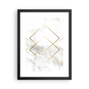 Affisch i svart ram - Utsikt över oändlighet - 30x40 cm