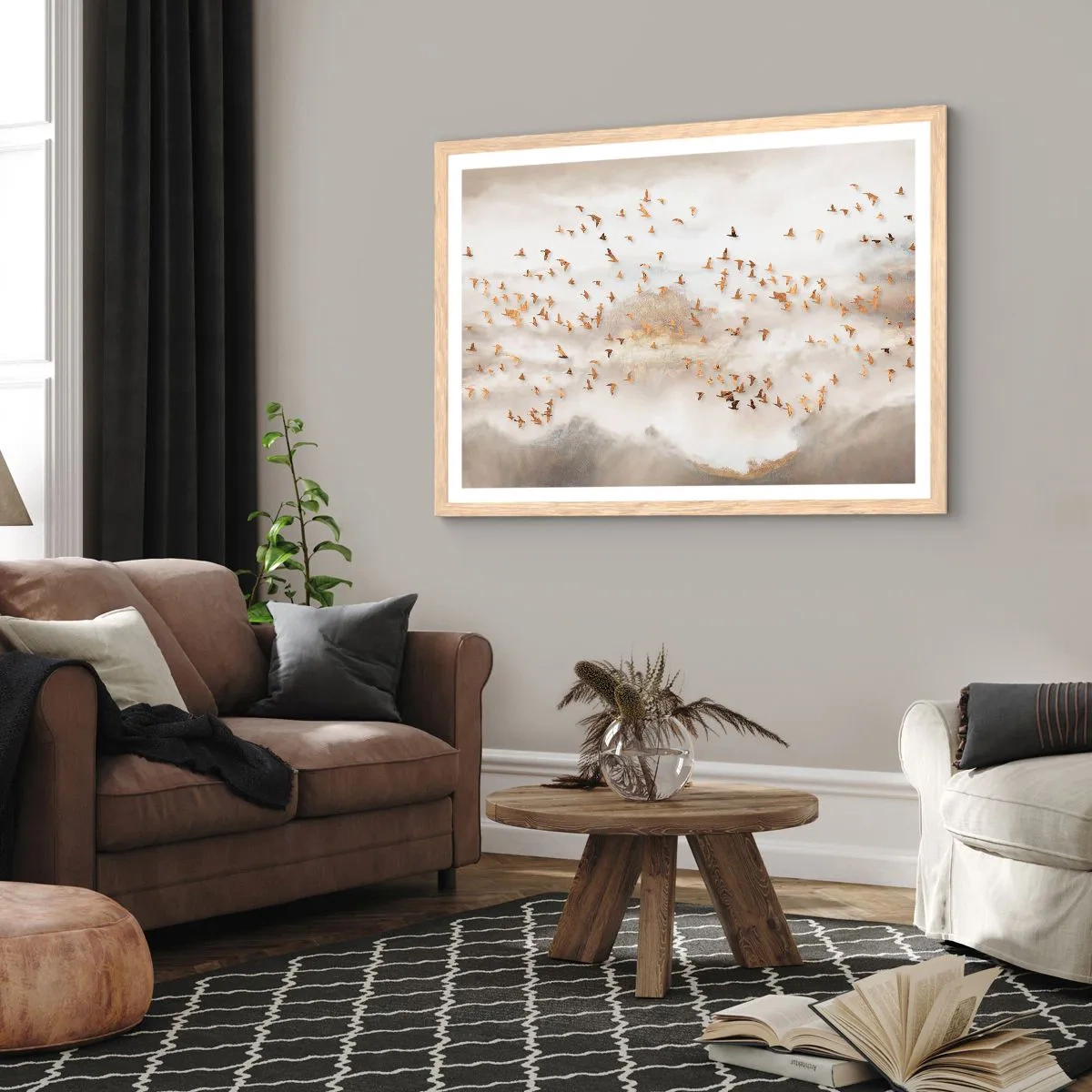 Affisch i ram av ljusek - Det är dags... - 40x30 cm