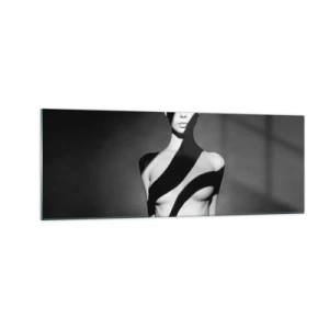 Glastavla - Bild på glas - I skenet och i skuggan - 140x50 cm