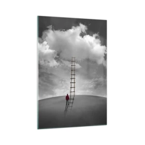 Glastavla - Bild på glas - Allt är möjligt - 70x100 cm