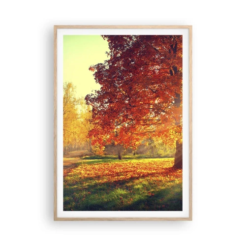 Affisch i ram av ljusek - Rött är vackert - 70x100 cm