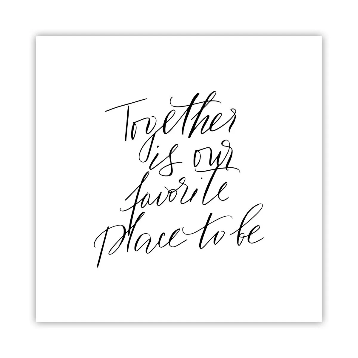 Affisch - Känner du också det? - 60x60 cm