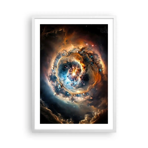 Affisch i vit ram - Början - 50x70 cm