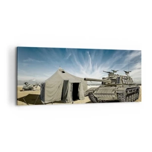 Canvastavla - Bild på duk - Militär dröm - 100x40 cm