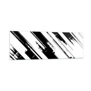 Glastavla - Bild på glas - Intensiv och dynamisk komposition - 90x30 cm