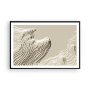 Affisch i svart ram - Konstens topografi - 91x61 cm