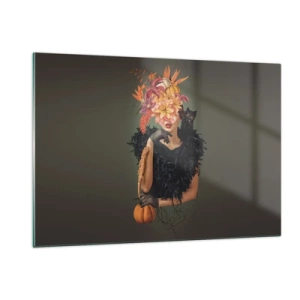 Glastavla - Bild på glas - Häxans troll - 120x80 cm