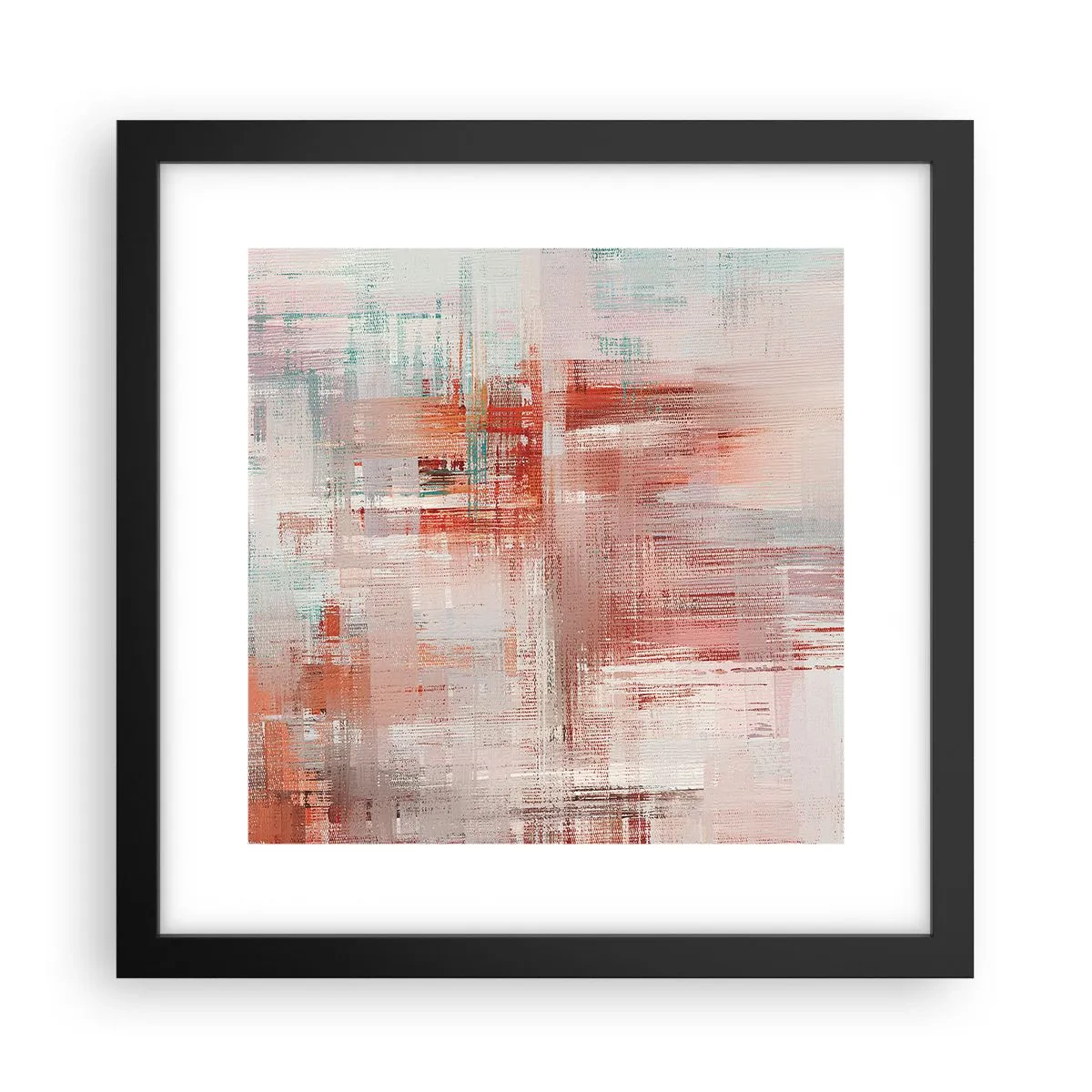 Affisch i svart ram - Dimmigt. Rosa - 30x30 cm