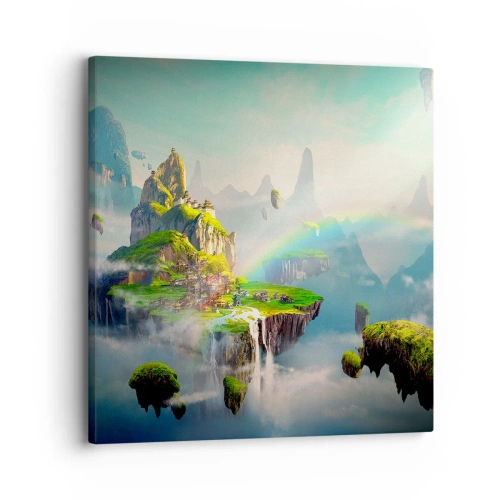 Canvastavla - Bild på duk - Mellanhimmel - 30x30 cm