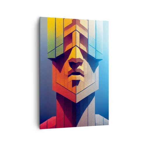 Canvastavla - Bild på duk - En man med principer - 70x100 cm