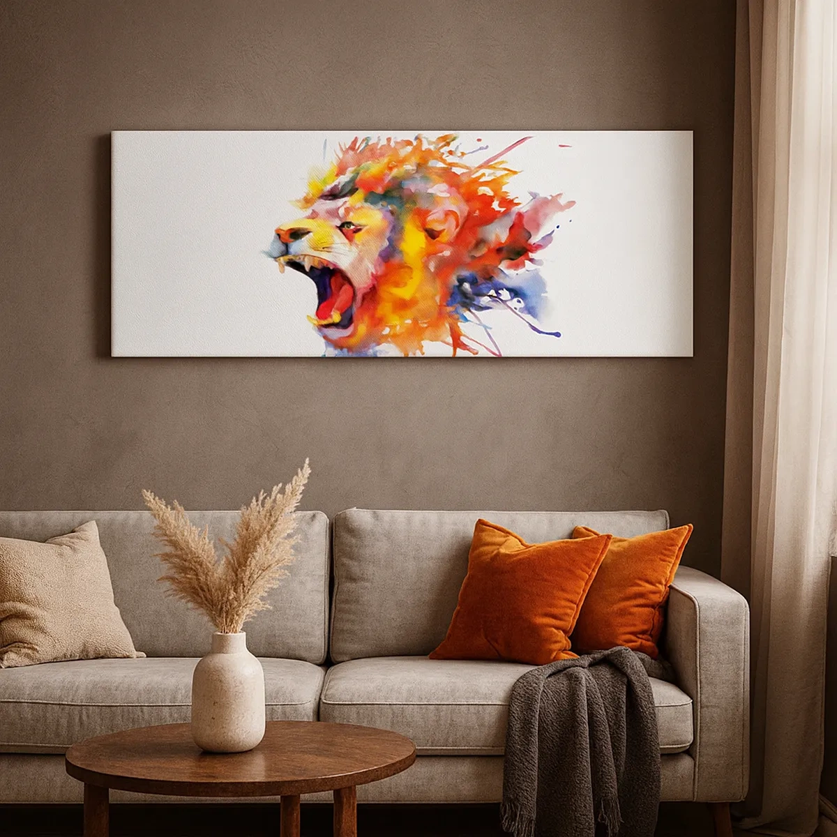 Canvastavla - Bild på duk - Explodera med ilska  - 30x30 cm