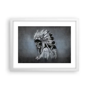 Affisch i vit ram - Tillbaka till rötterna - 40x30 cm