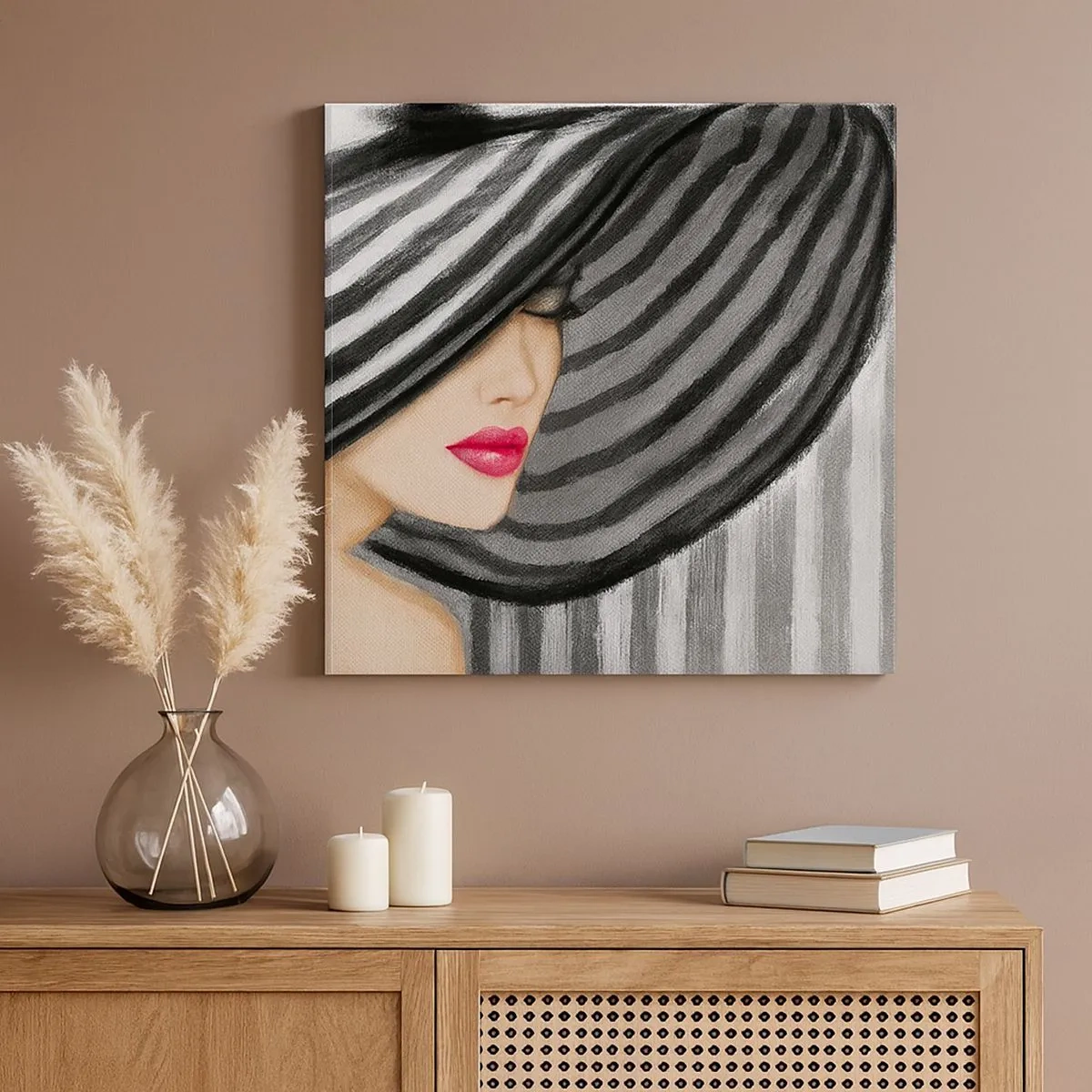 Canvastavla - Bild på duk - Var hittar jag dig? - 30x30 cm