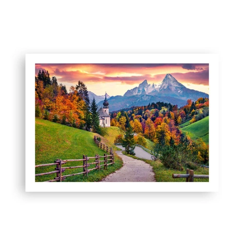 Affisch - Landskap som en målning - 70x50 cm