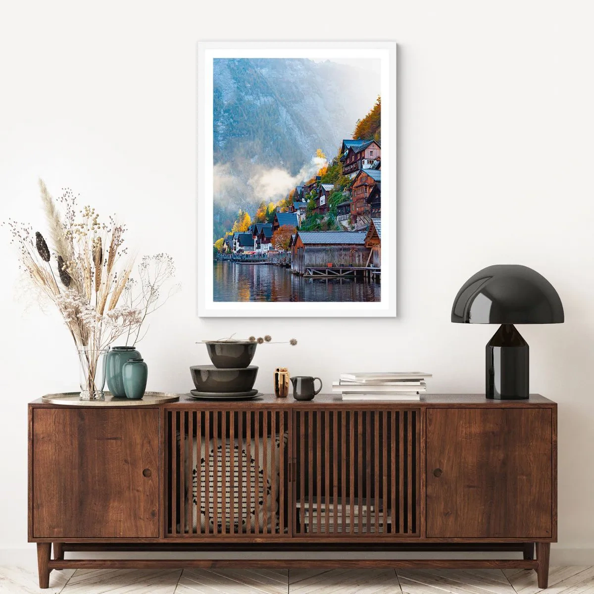 Affisch i vit ram - Alpina klimat - 30x40 cm