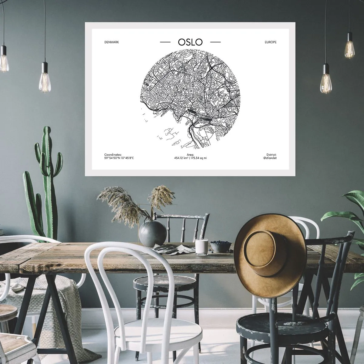 Affisch - Oslos anatomi - 70x50 cm
