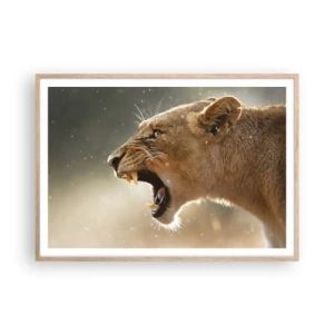 Affisch i ram av ljusek - Försök att inte lyssna - 100x70 cm