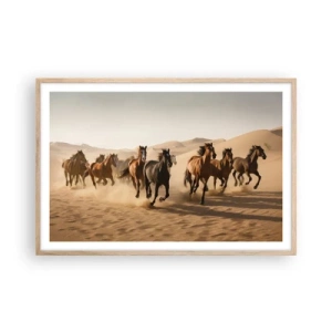 Affisch i ram av ljusek - Fri som vinden - 91x61 cm