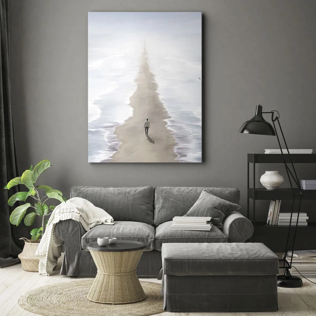 Canvastavla - Bild på duk - Ljus framtid - 50x70 cm