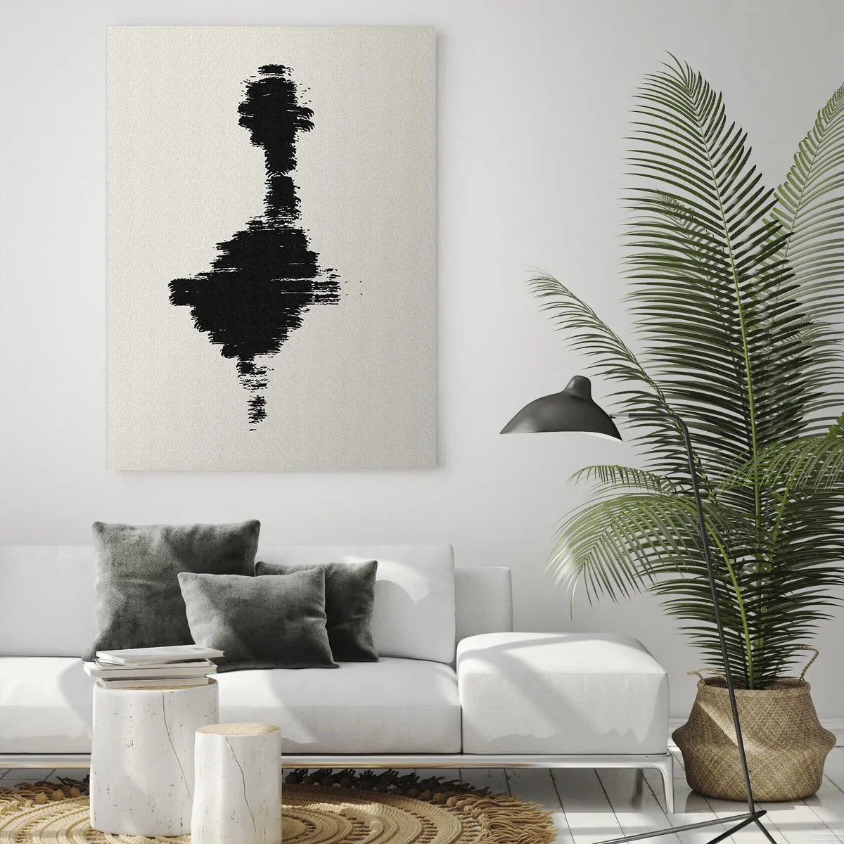 Glastavla - Bild på glas - Fantasins vibrationer - 80x120 cm