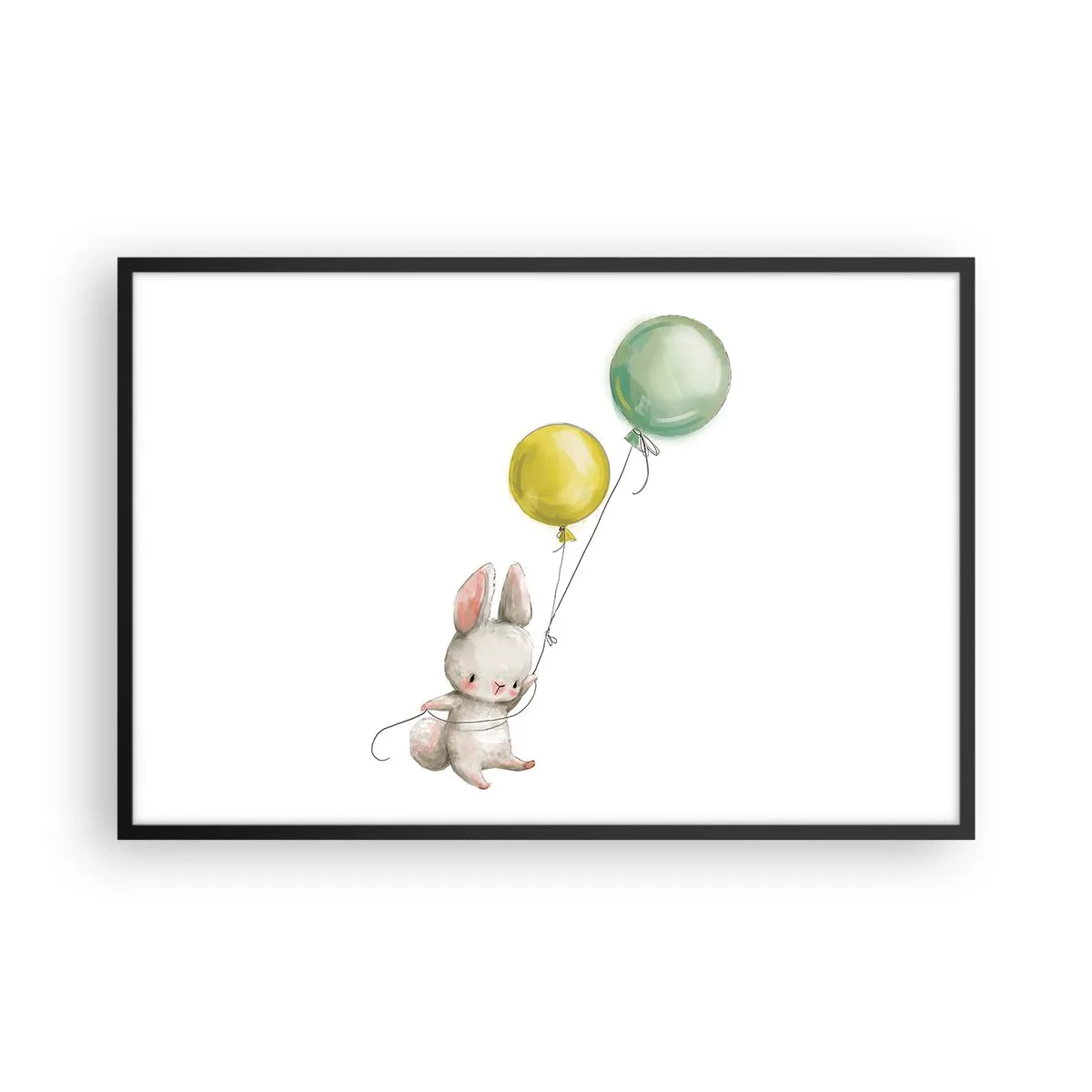 Affisch i svart ram - Jag flyger med! - 91x61 cm