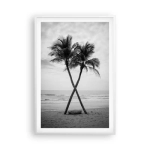 Affisch i vit ram - Ömsint närvaro - 61x91 cm